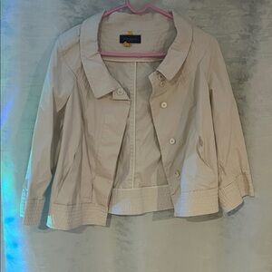 Piazza Sempione Cream Trench Coat size 42